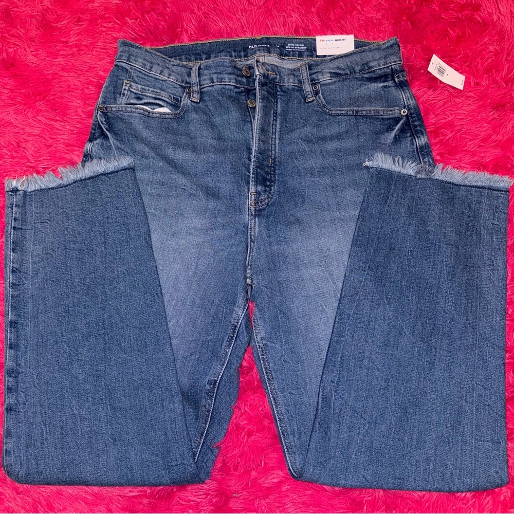 Old Navy Ski-Hi Straight Leg Jeans - 14